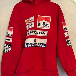 Red Racing-Inspired Men's Sweater